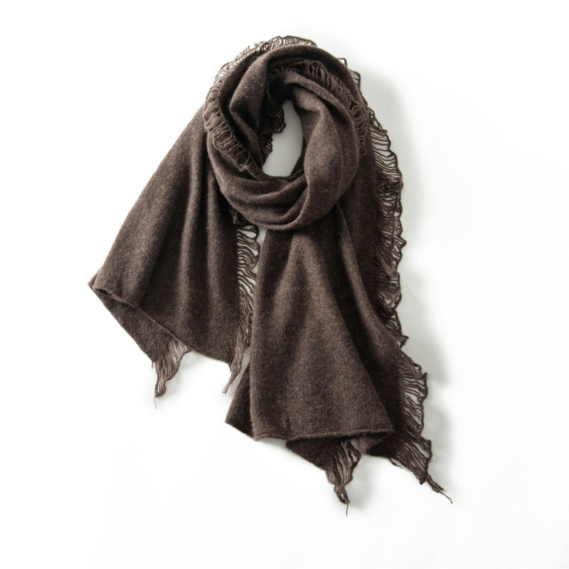 Cashmere Women's Thin Warm Single-strand Scarf