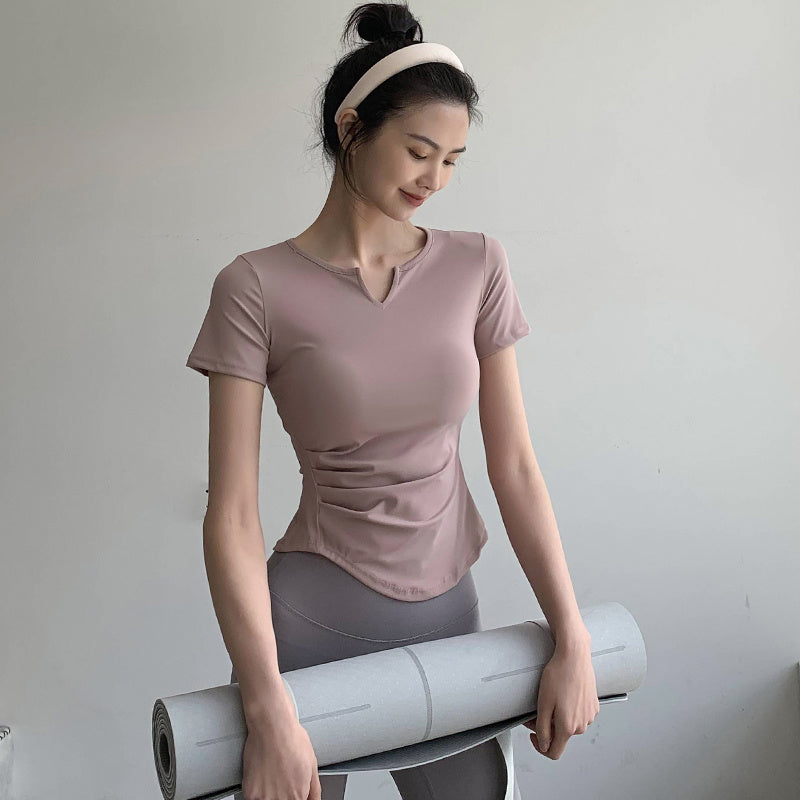 Women's Quick Dry Sports Short Sleeve Top Set