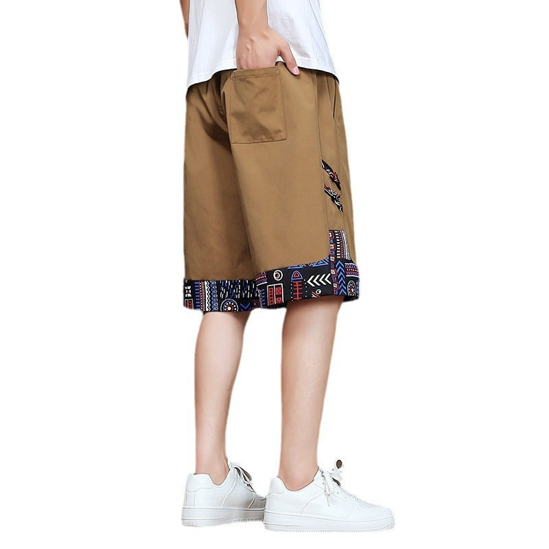New Ethnic Style Loose Shorts Men
