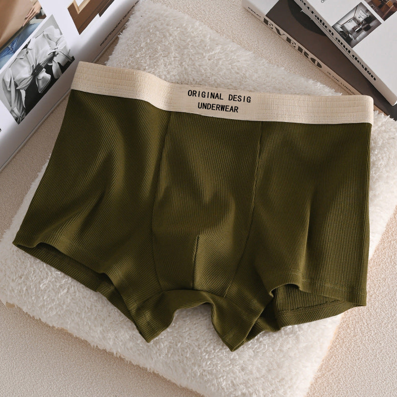 Men's Cotton Plus Size Antibacterial Breathable Boxers