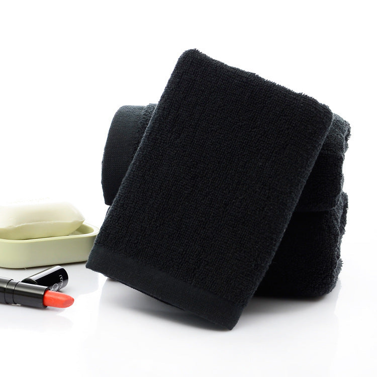 21-Strand Black Cotton Towel – 35×75cm Soft & Absorbent 99% Cotton Hand Towel | Infinity Bazaar