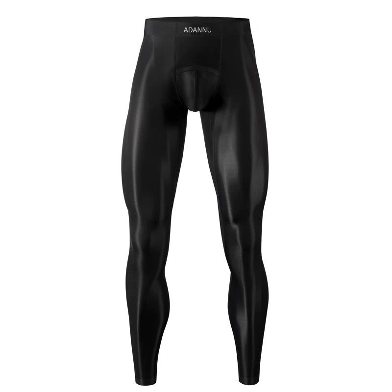 Full Face Gauze Men's Warm Ultra-thin Bottom Nine Inch Pants