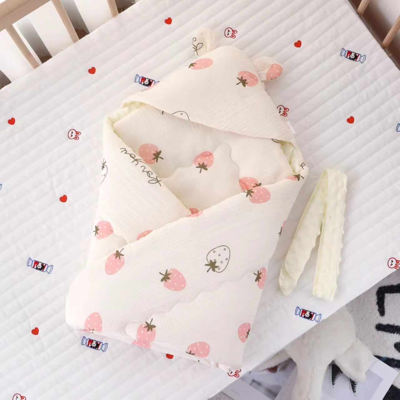 Baby Cotton-padded Blanket Cotton Candy Beanie