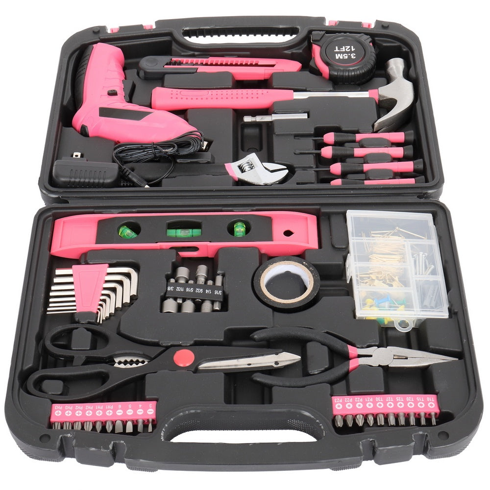 149-Piece Iron Household Tool Set – Chrome Vanadium Repair Kit with Cordless Screwdriver & Heavy-Duty Case | Infinity Bazaar