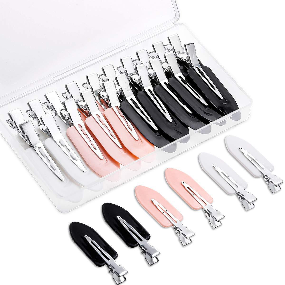 Traceless Barrettes Hair Makeup Hairpin Bang Side Clip Children Internet Celebrity Minimalist Small Leaf Duckbill Clip