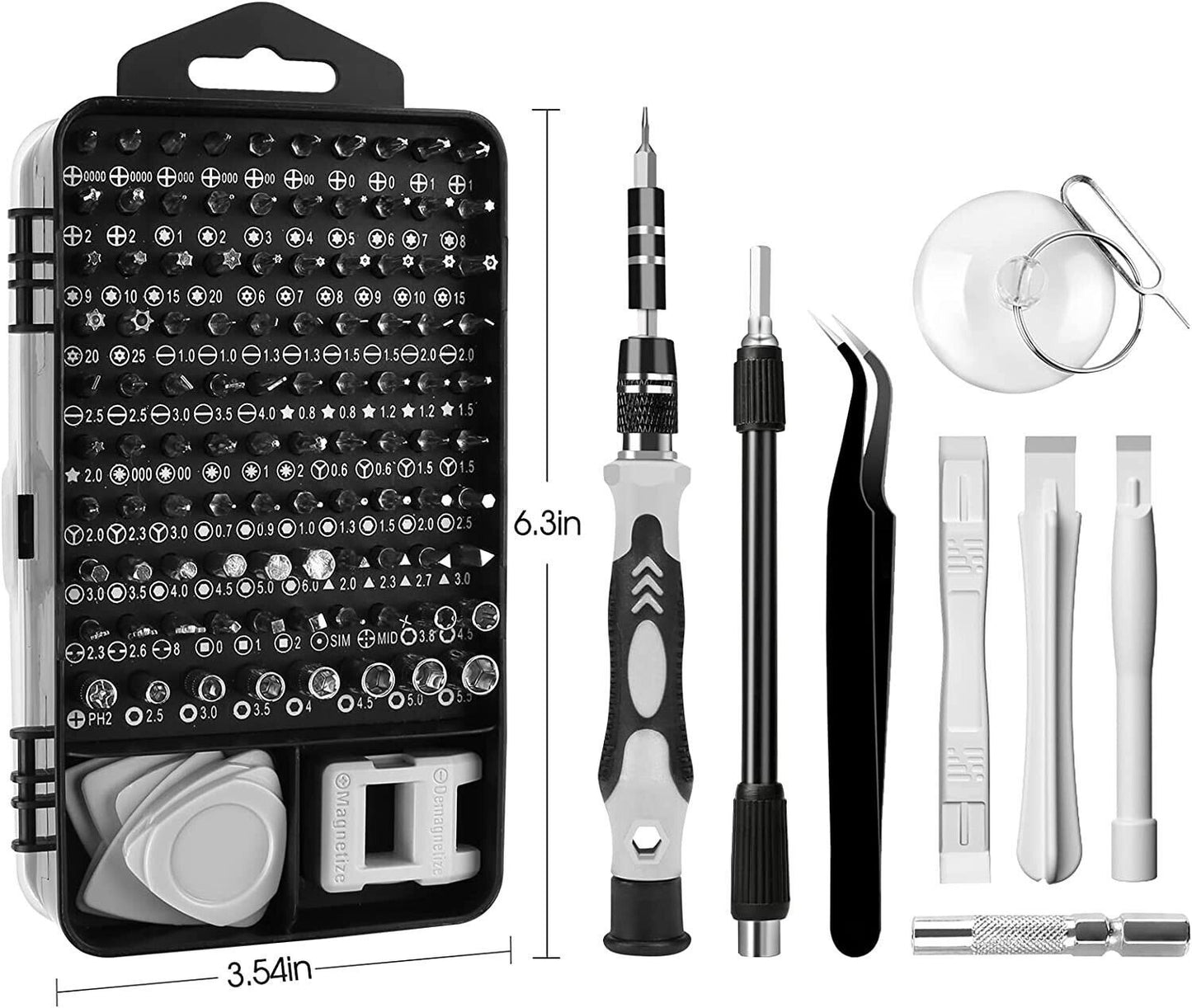 117-in-1 Precision Screwdriver Set – Magnetic Repair Toolkit with CRV Bits & Storage Box for Electronics, Phones, Laptops, and Home Appliances