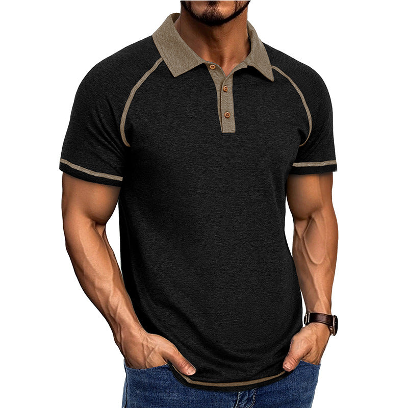 Short-sleeved Lapel T-shirt