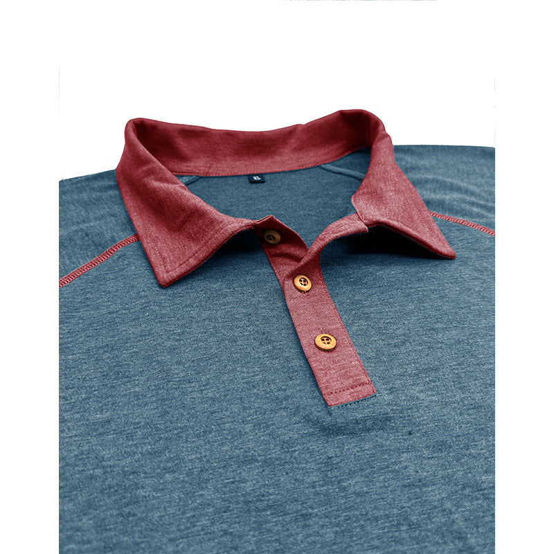 Short-sleeved Lapel T-shirt