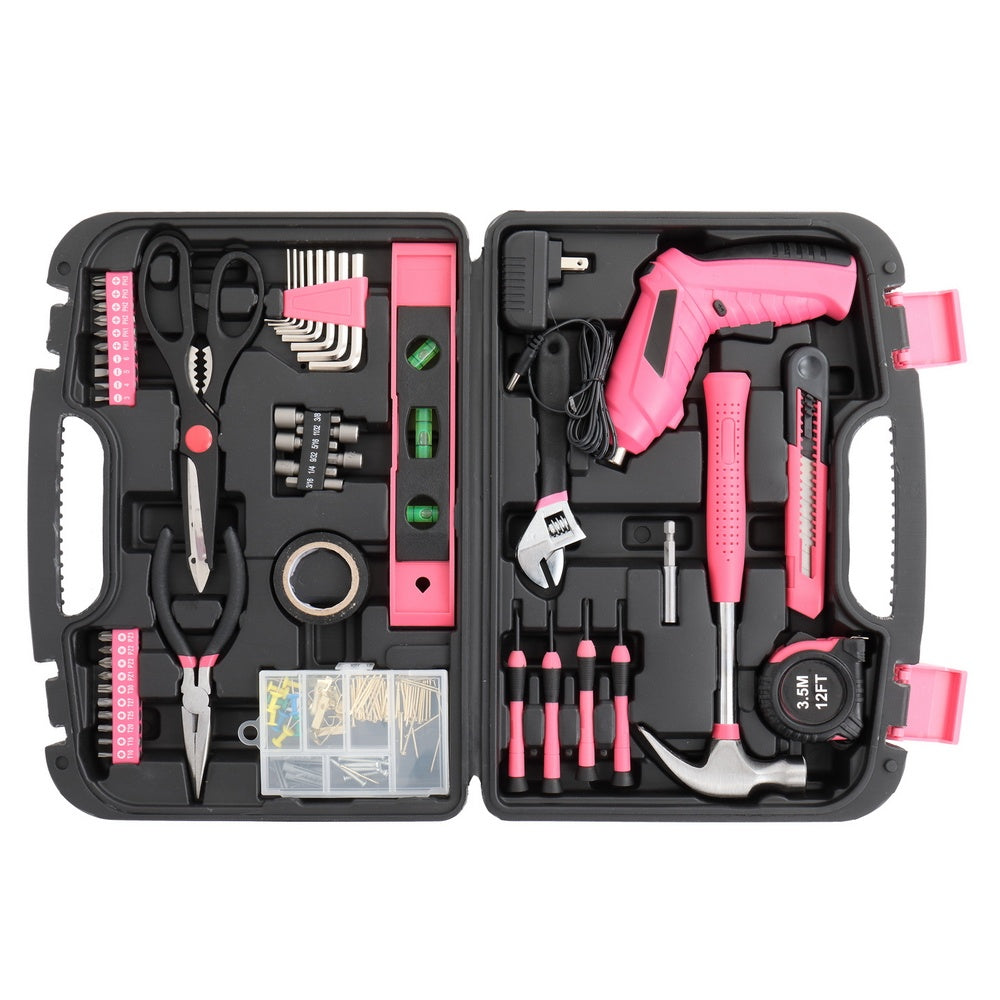 149-Piece Iron Household Tool Set – Chrome Vanadium Repair Kit with Cordless Screwdriver & Heavy-Duty Case | Infinity Bazaar