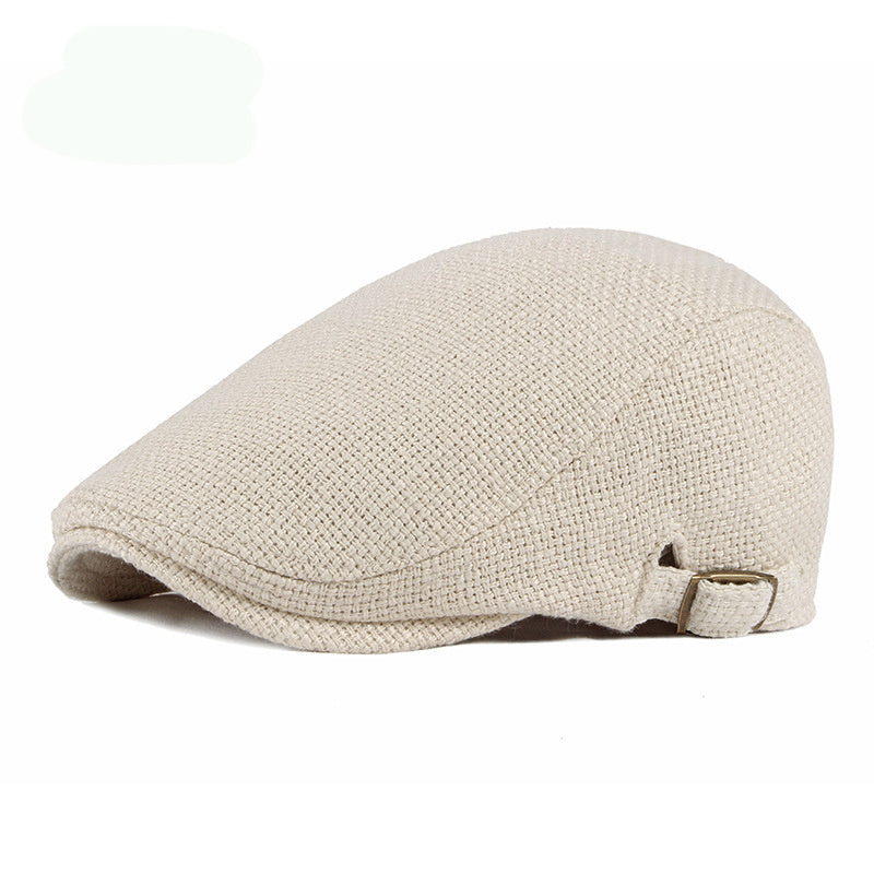 Breathable Cotton And Linen Retro Beret