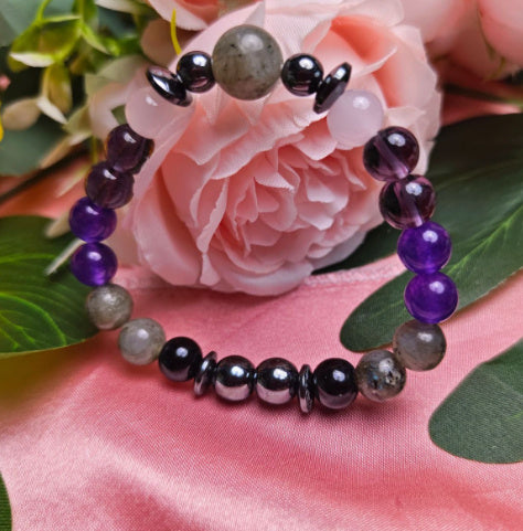 8mm Natural Gemstone Beaded Bracelet – Unisex Healing Energy Jewelry | Infinity Bazaar