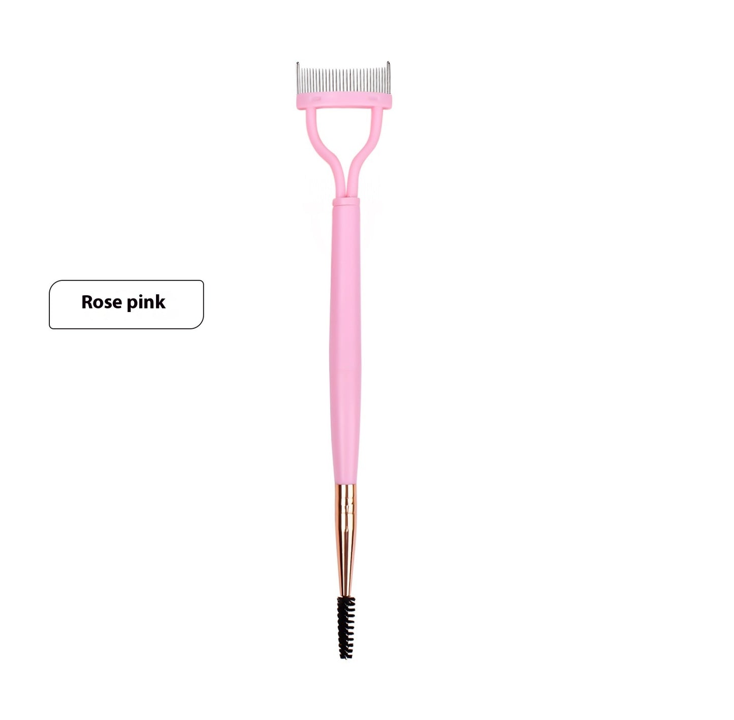 Steel Tooth Double Head Brow Groomer Mascara Brush Tool