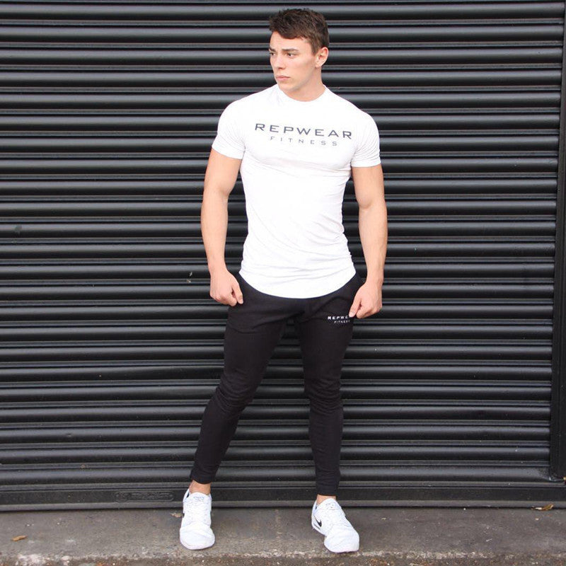 Slim fit training tights short sleeves