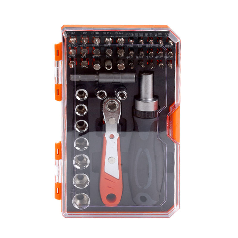 42-in-1 Ratchet Screwdriver Set – Multi-Purpose Chrome Vanadium Steel Tool Kit for Car, Home & Mechanical Repair | Infinity Bazaar