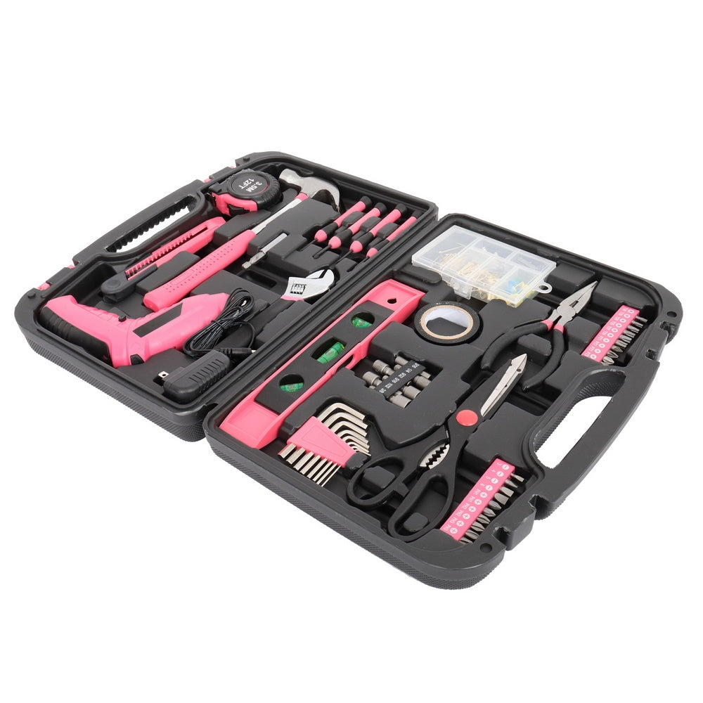 149-Piece Iron Household Tool Set – Chrome Vanadium Repair Kit with Cordless Screwdriver & Heavy-Duty Case | Infinity Bazaar