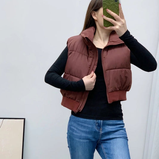 Women's Casual Cotton-padded Jacket Vest