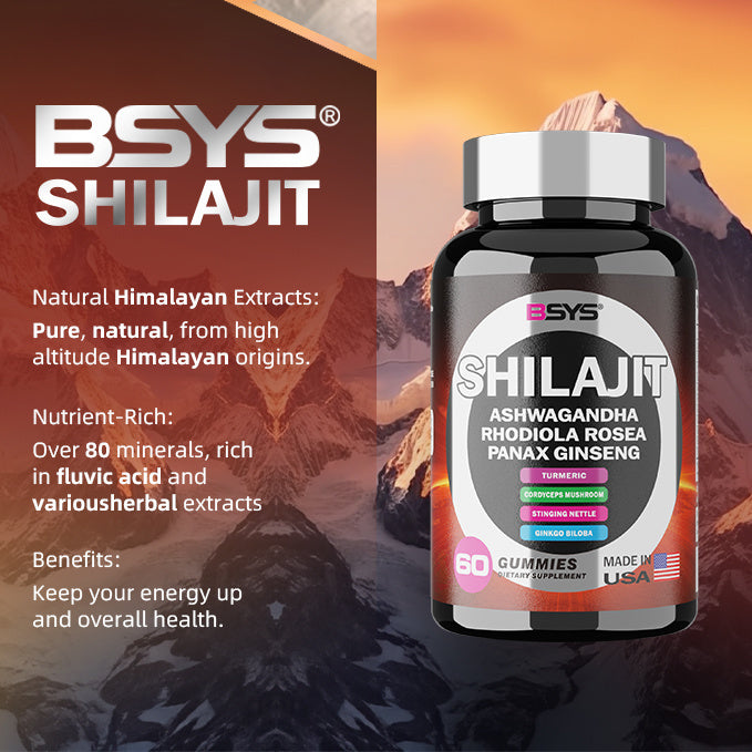 8-in-1 Shilajit Gummies – 60 Count Natural Energy & Vitality Support Supplement | Infinity Bazaar