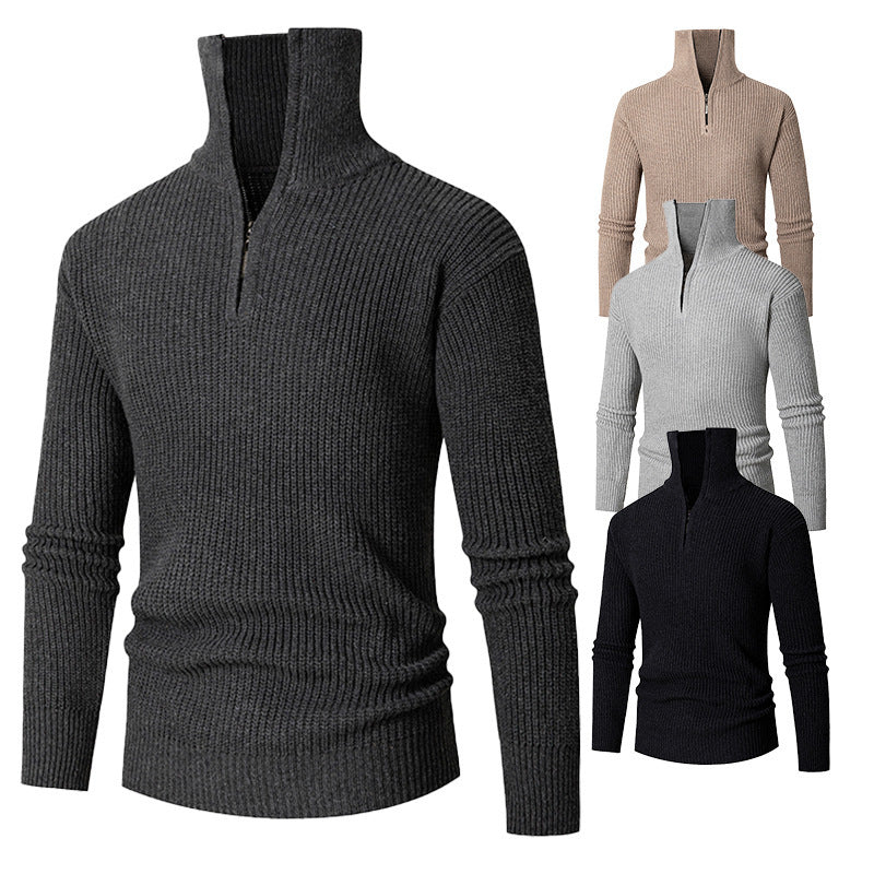 Fall & Spring Men Thermal Slim Fit Base Sweater Shirts Leisure