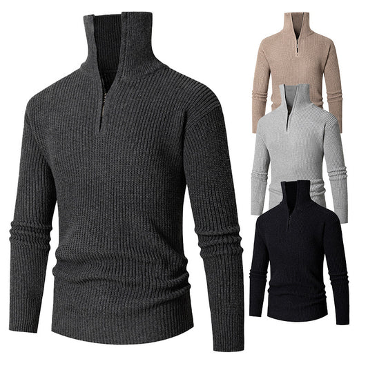 Fall & Spring Men Thermal Slim Fit Base Sweater Shirts Leisure