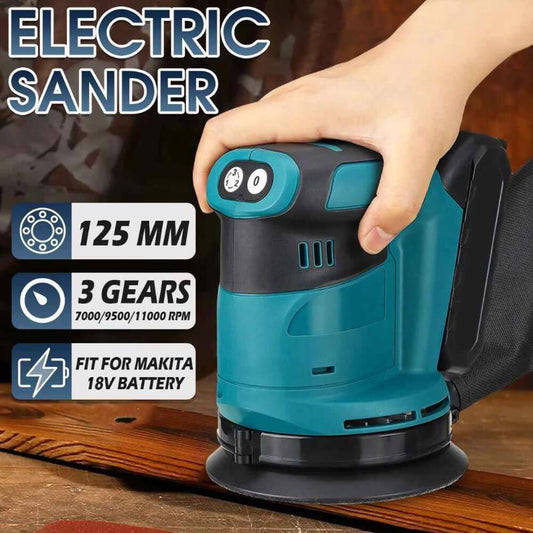 Electric Sander Wood Grinder Handheld Polishing Grinding – 3-Speed Adjustable for Versatile Use