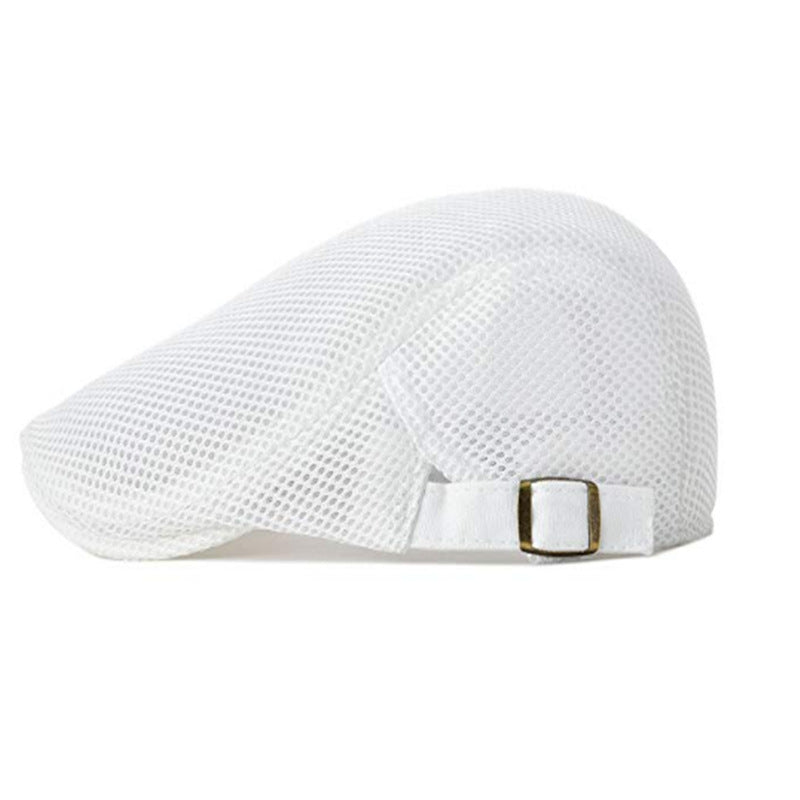 Mesh Adjustable Newsboy Beret Ivy Flat Cap