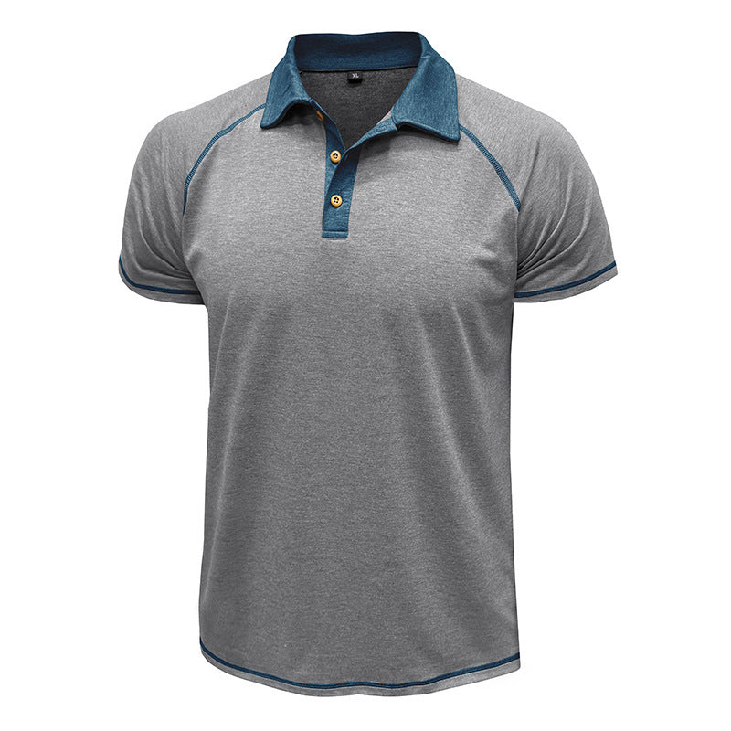 Short-sleeved Lapel T-shirt