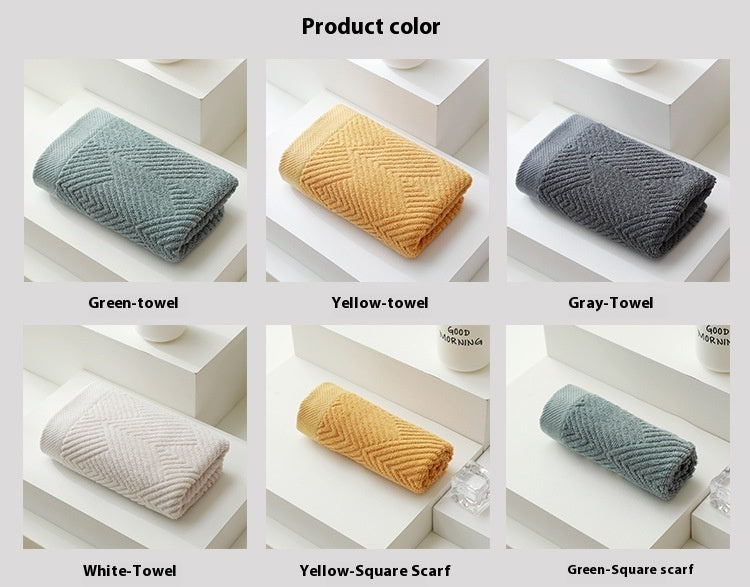Pure Cotton Plain Three-piece 32-strand Bath Towel
