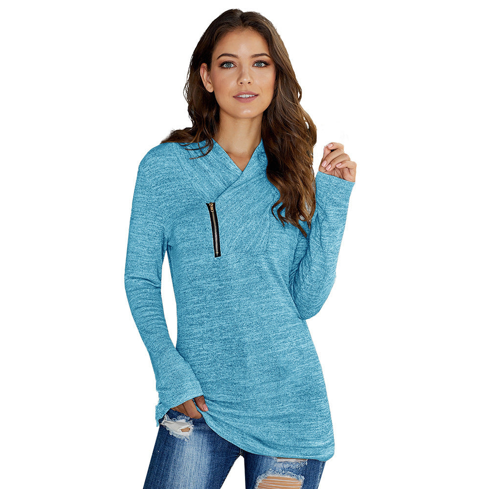 Women's solid colour sweater