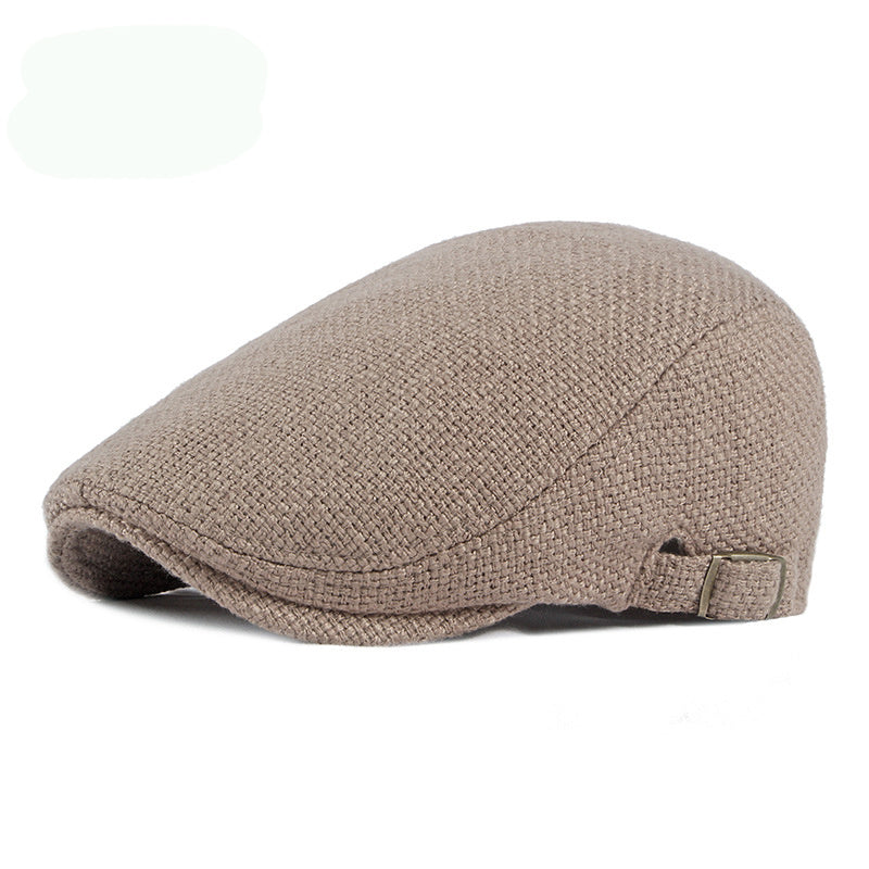 Breathable Cotton And Linen Retro Beret