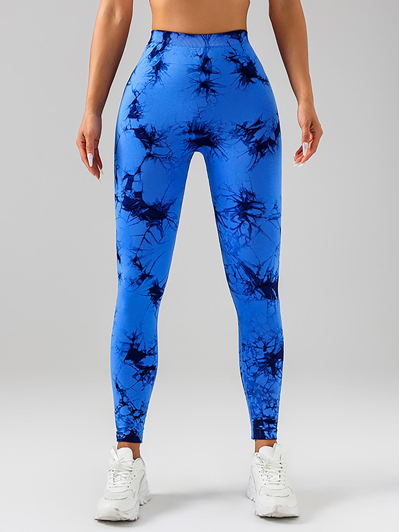 4-Pack Women's Scrunch Butt Lift Workout Leggings – High Waist Seamless Tie-Dye V Back Yoga Pants | Infinity Bazaar