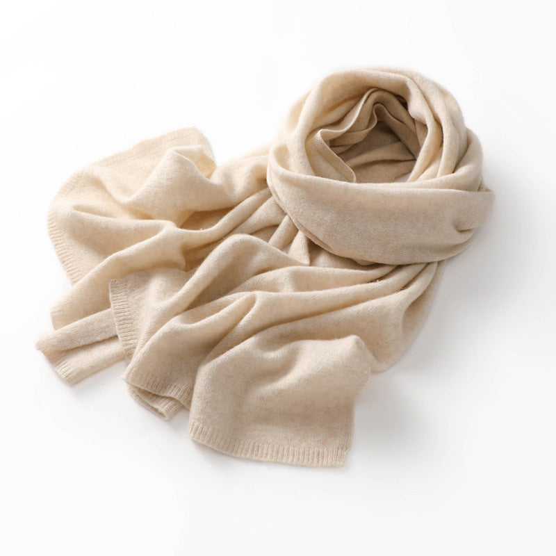 Women's Cashmere Pure Color Warm Keeping Neck Scarf