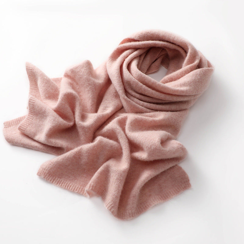 Women's Cashmere Pure Color Warm Keeping Neck Scarf
