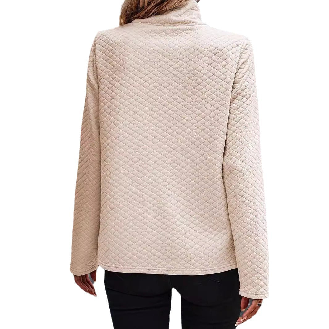 Spring & Autumn New High Neck Sweater Casual Top