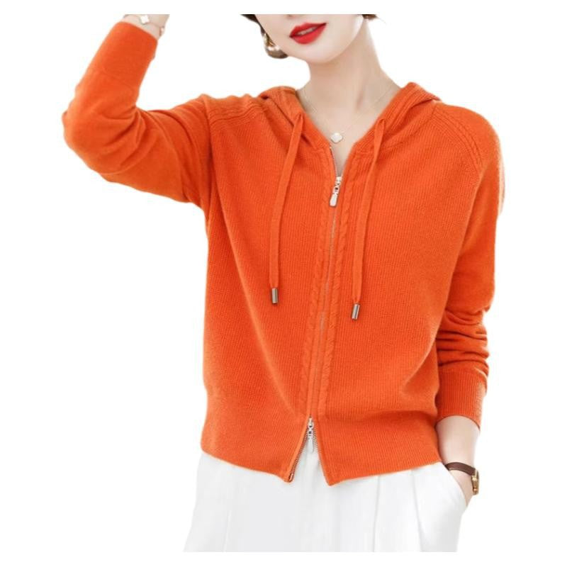 Women's Lapel Knitted Cardigan Sweater