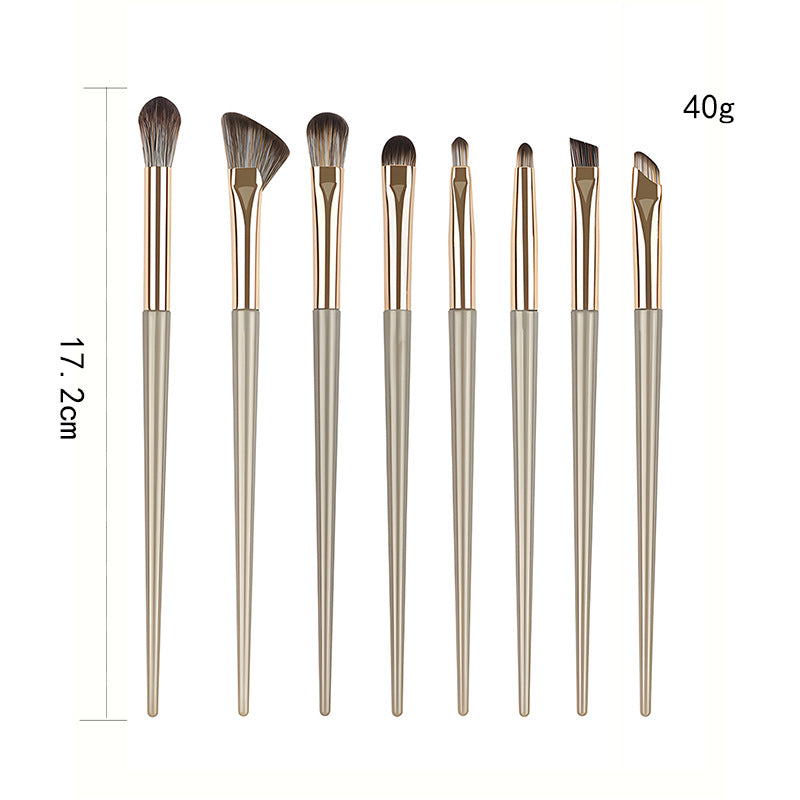 Gilded Makeup Brush Set – 5 to 15-Piece Synthetic Fiber Brushes for Face & Eyes with Long Plastic Handles | Infinity Bazaar
