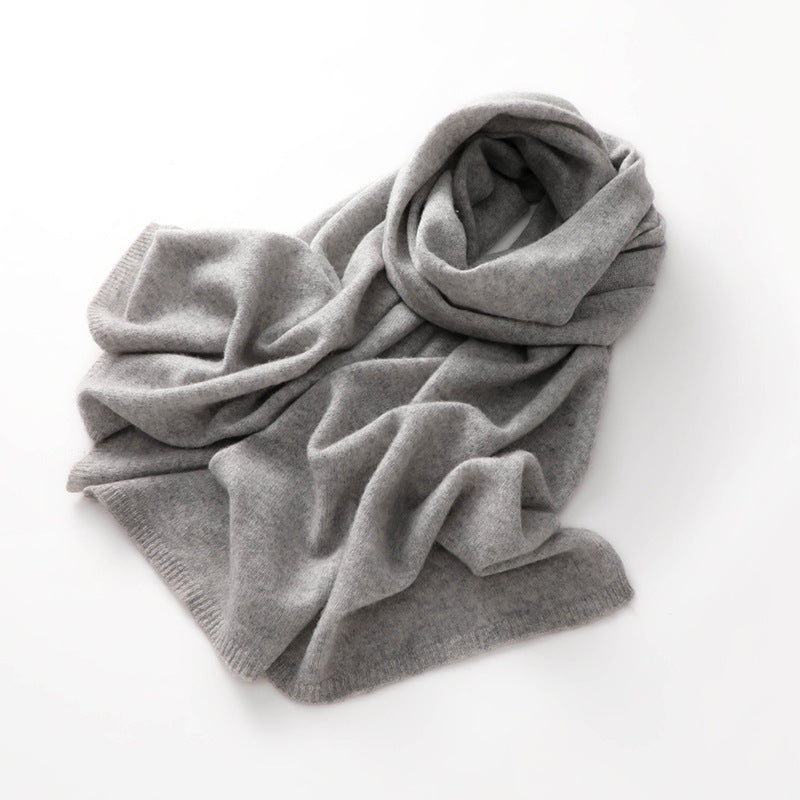 Women's Cashmere Pure Color Warm Keeping Neck Scarf