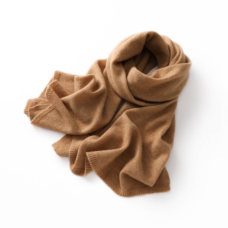 Women's Cashmere Pure Color Warm Keeping Neck Scarf