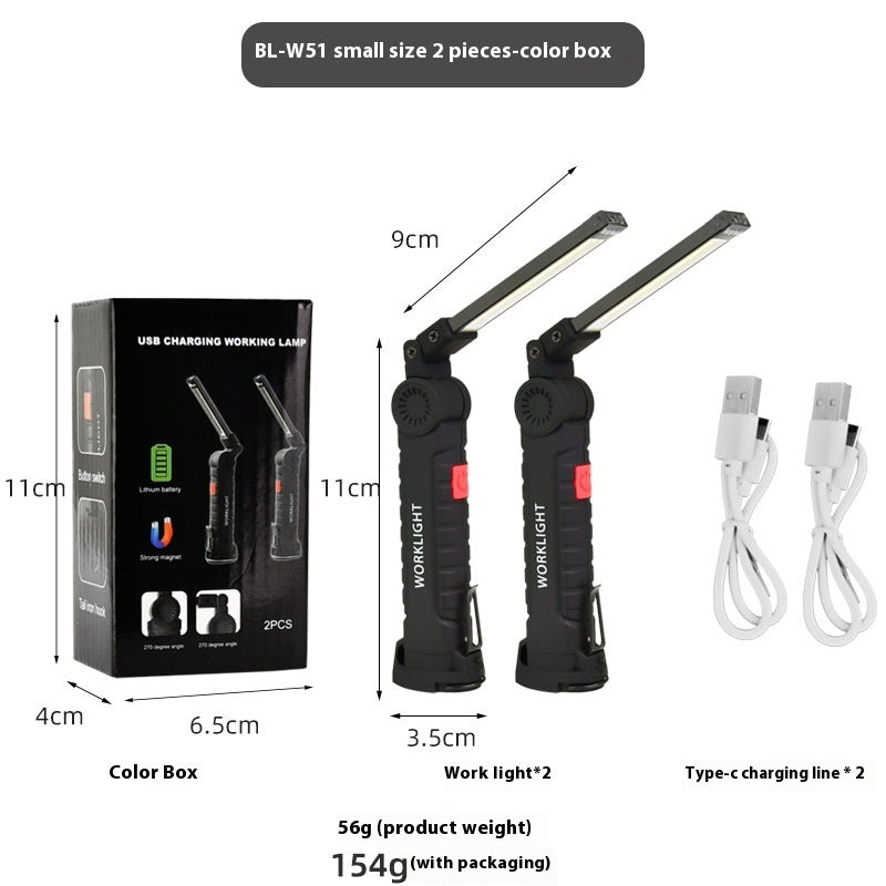 USB Multifunctional COB Magnet Auto Repair Work Light