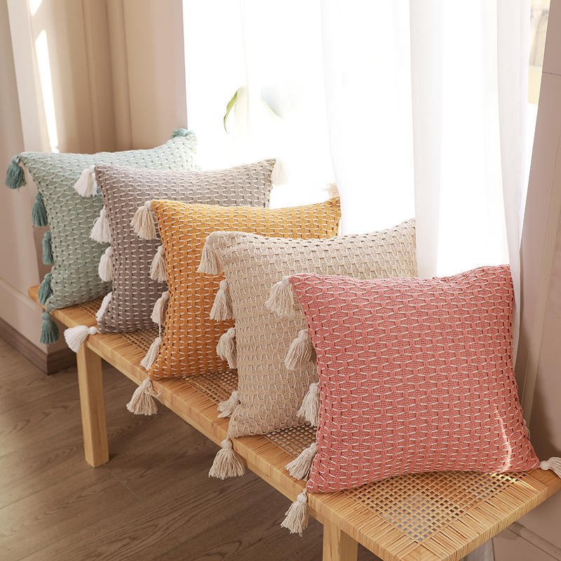 New Bedroom Knitted Pillow Cover