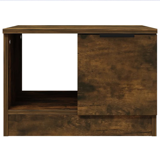 vidaXL Coffee Table Smoked Oak 50x50x36 cm Engineered Wood