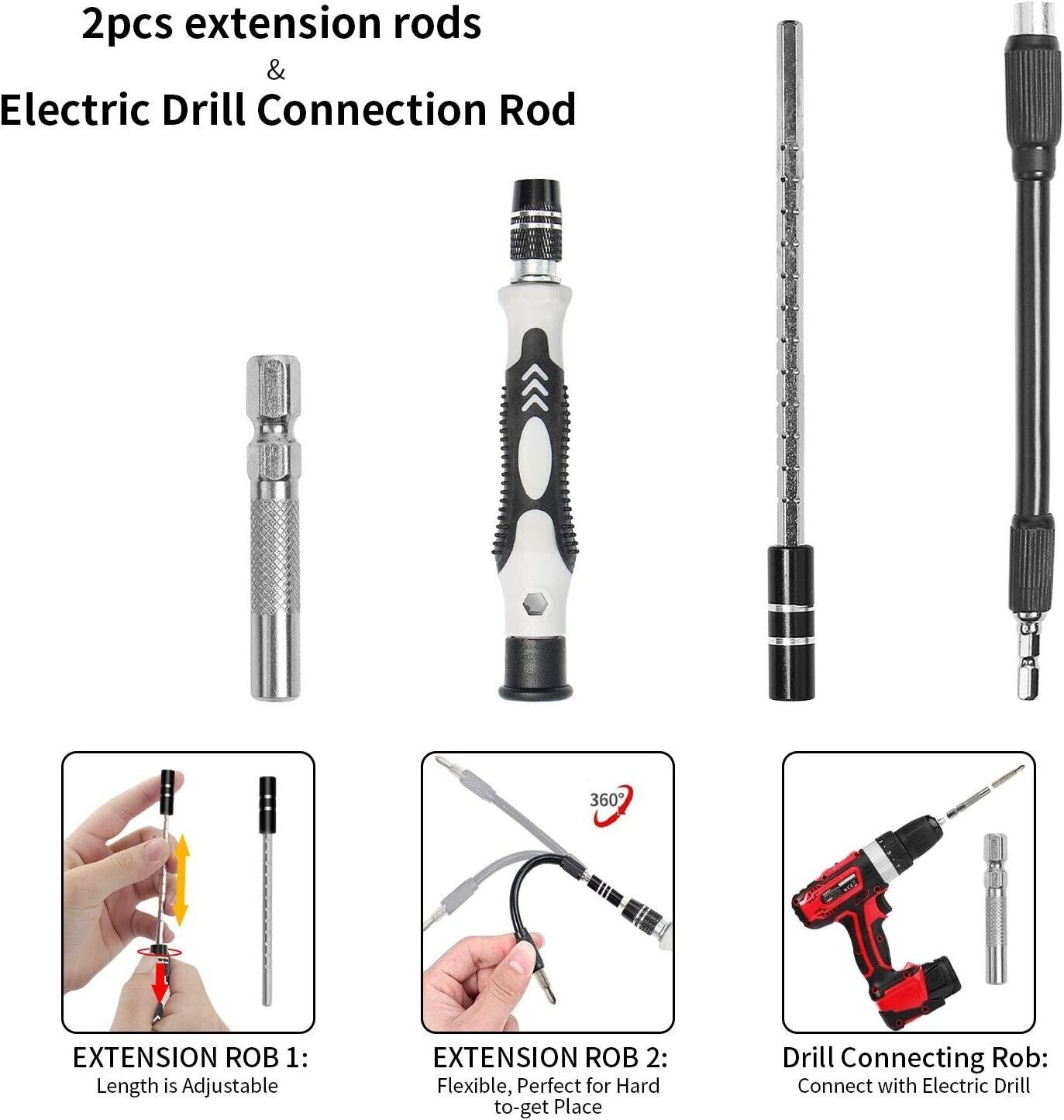117-in-1 Precision Screwdriver Set – Magnetic Repair Toolkit with CRV Bits & Storage Box for Electronics, Phones, Laptops, and Home Appliances