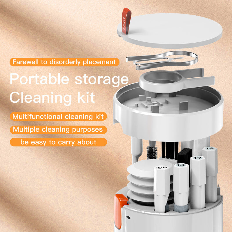 20-in-1 Laptop & Phone Screen Cleaner Kit – Multifunctional Cleaning Tool for Keyboard, AirPods, MacBook, iPad & Camera | Infinity Bazaar