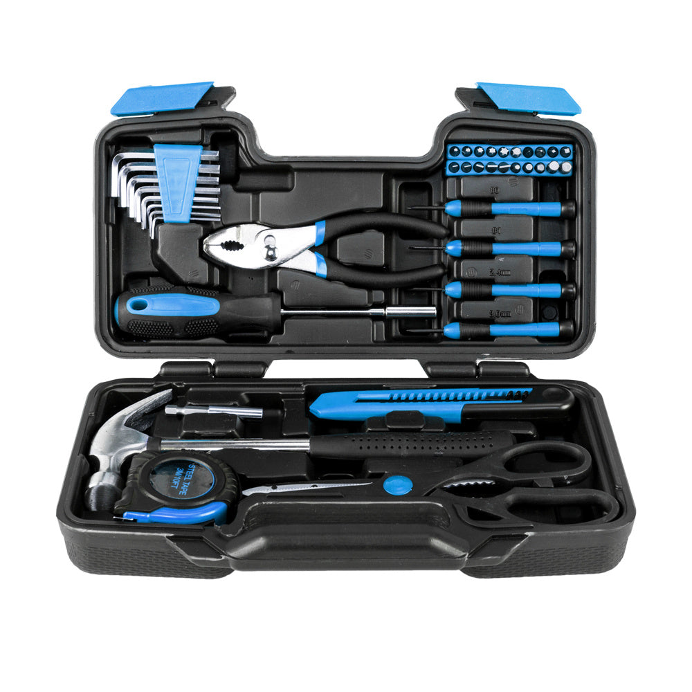39-Piece Home Repair Tool Set – Chrome Vanadium Steel Hand Tool Kit with Storage Case | Infinity Bazaar
