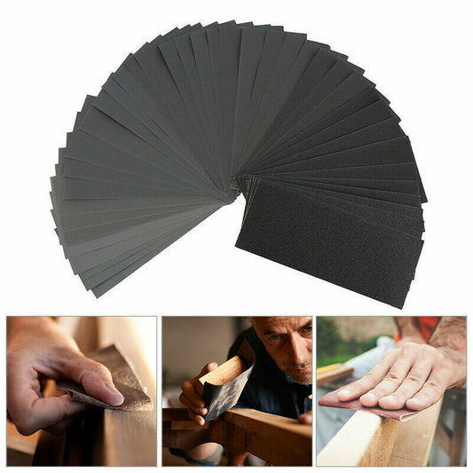 36Pcs Wet and Dry Sandpaper Set – Mixed Grit 400-3000 Silicon Carbide Sheets for Automotive, Wood & Metal Finishing | Infinity Bazaar