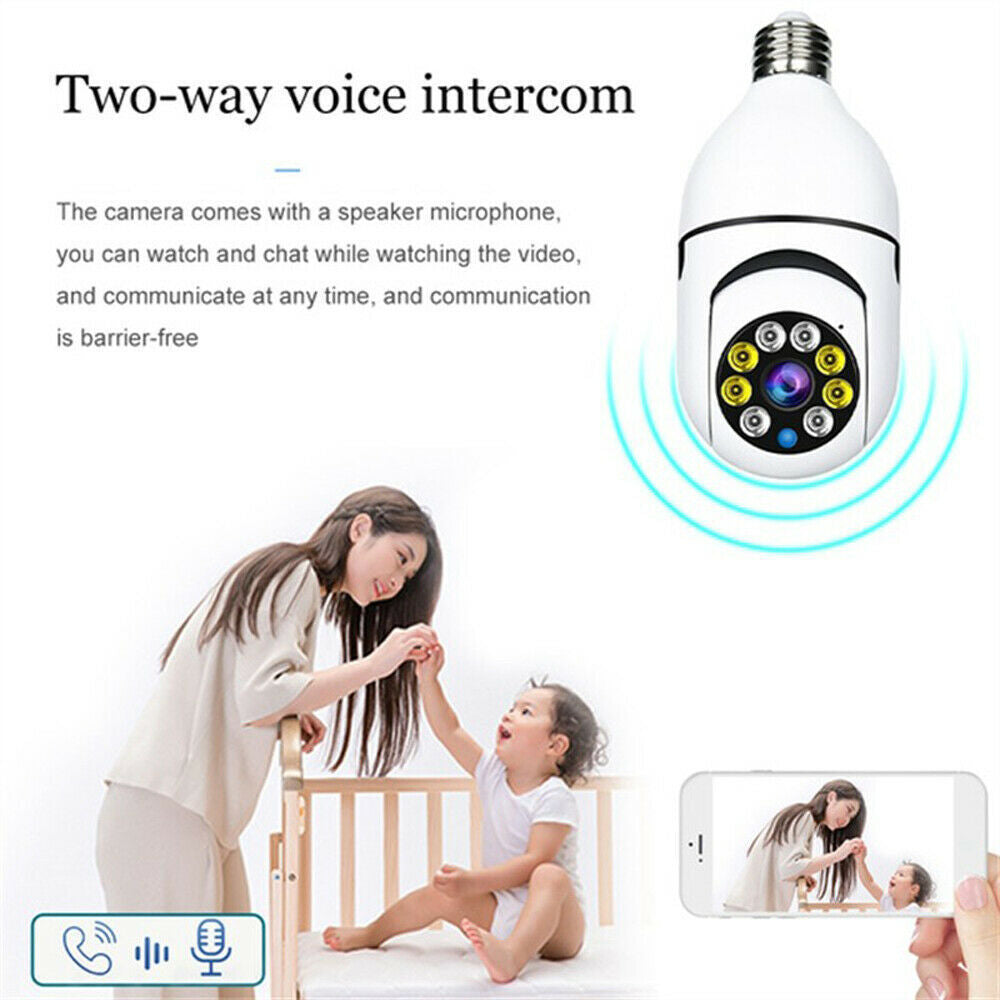 Light Bulb Camera 1080P HD Wireless WiFi Smart Home Security Camera – Discreet & Powerful Surveillance