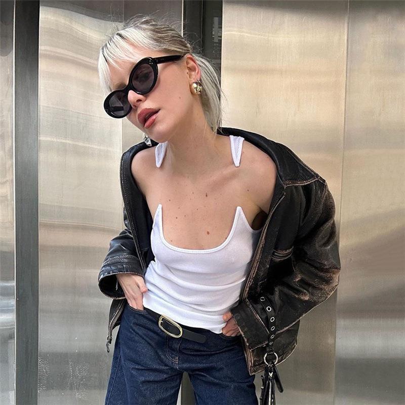 Invisible Camisole Vest Ins Fashion Slim U-neck Top Summer Women's Clothing