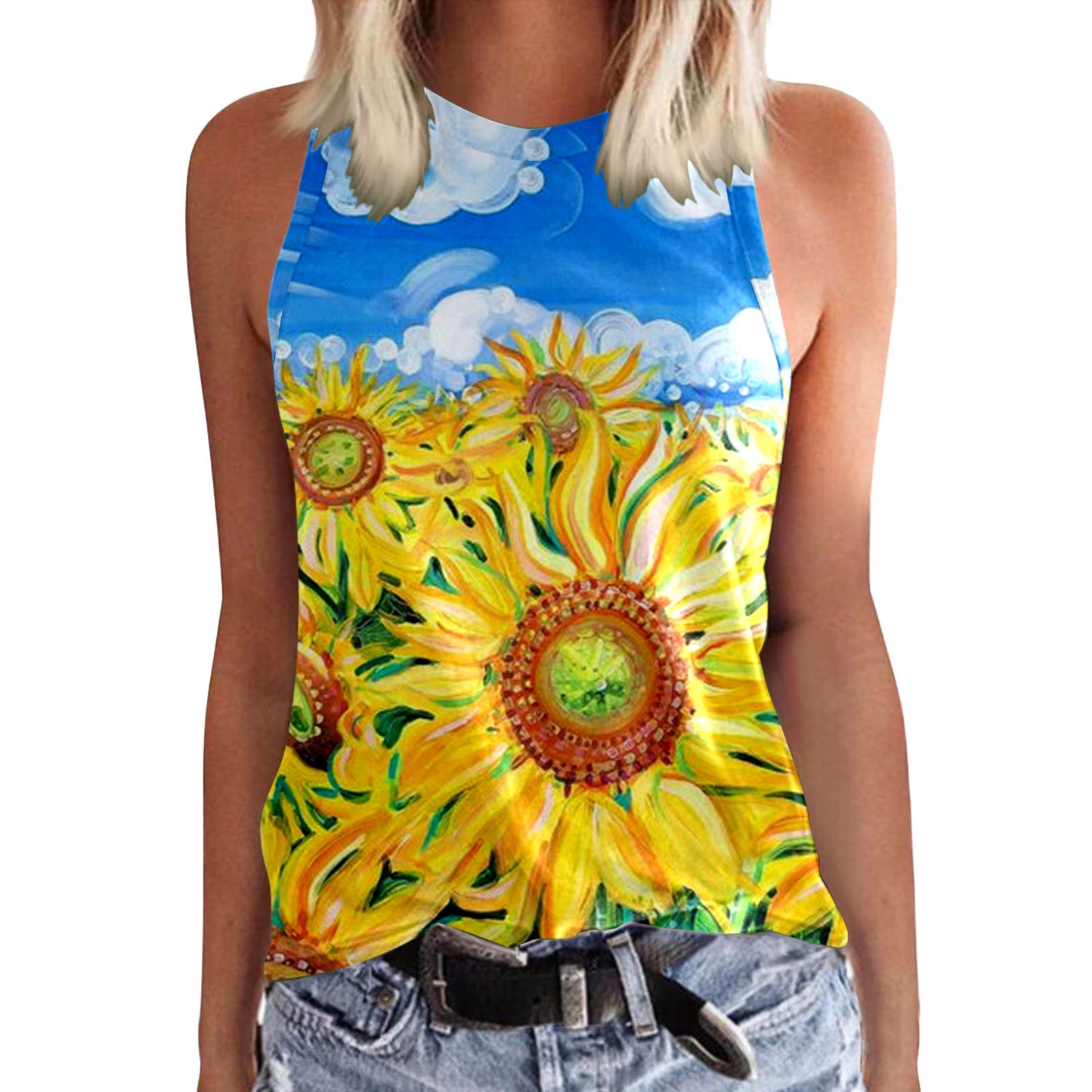 Creative 3D Digital Printed T-shirt Female