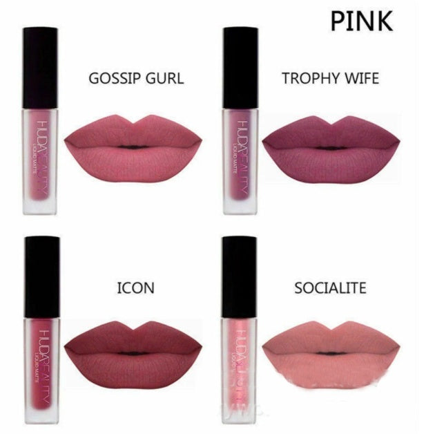 4-Piece Mini Lip Glaze Set – Vitamin-Infused Gloss for Smooth, Long-Lasting Color | Infinity Bazaar