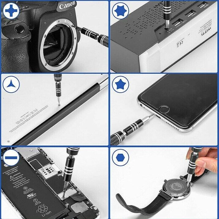 117-in-1 Precision Screwdriver Set – Magnetic Repair Toolkit with CRV Bits & Storage Box for Electronics, Phones, Laptops, and Home Appliances