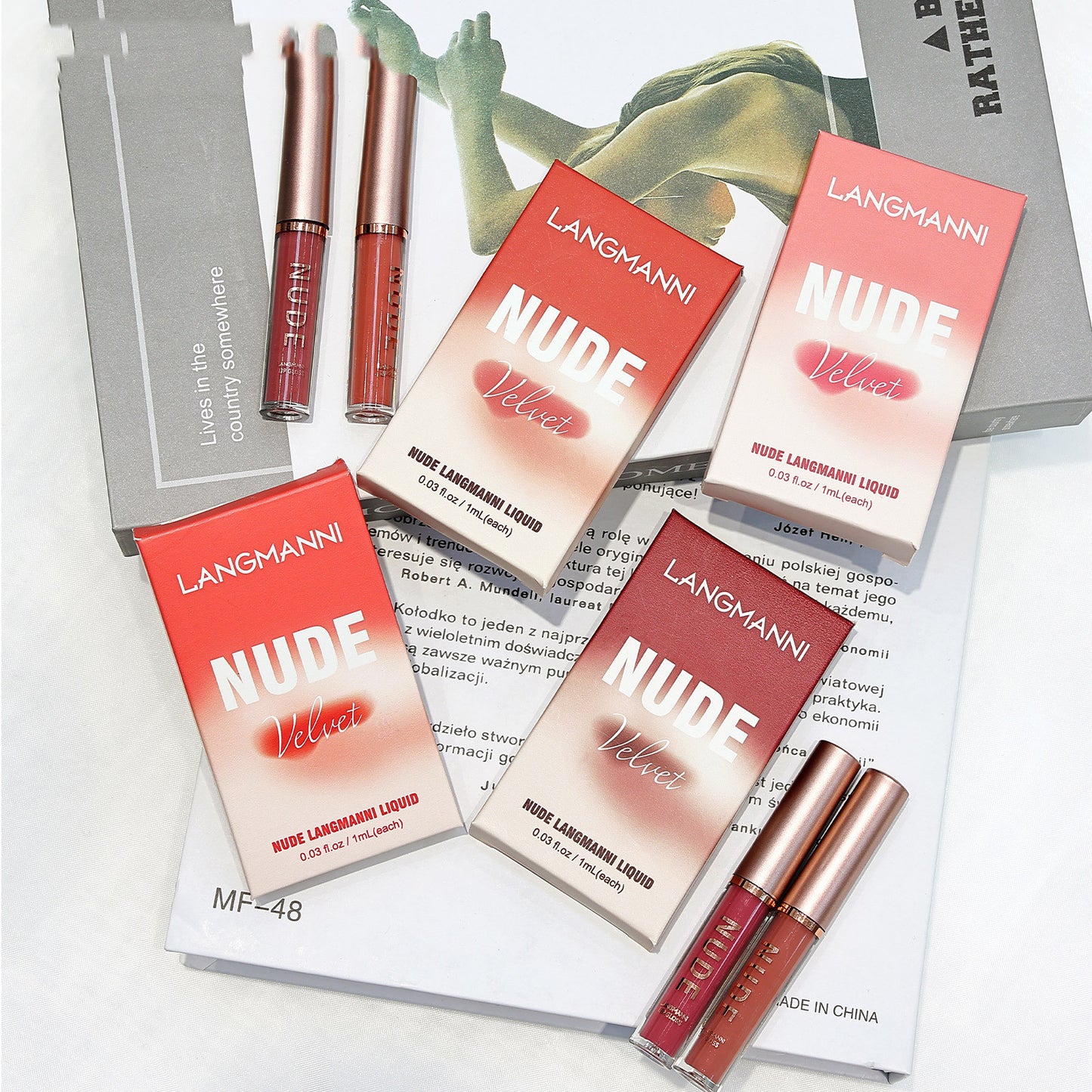 16-Piece Matte Velvet Lip Gloss Set – Long-Lasting Liquid Lipstick in 4 Box Collection | Infinity Bazaar